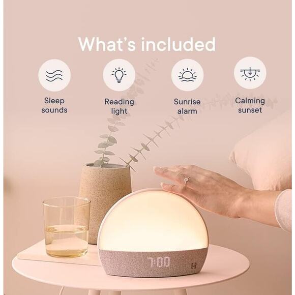 Hatch Smart Alarm Clock with Pink and Gray Design - Picture 2 of 6